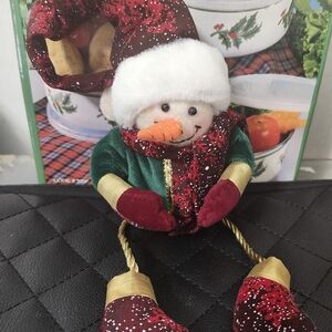 Avon elf snowman door dangler